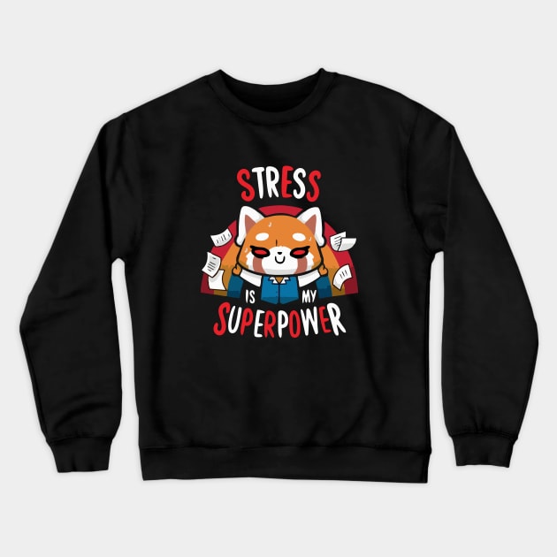 STRESS CAT Crewneck Sweatshirt by Suwitemen